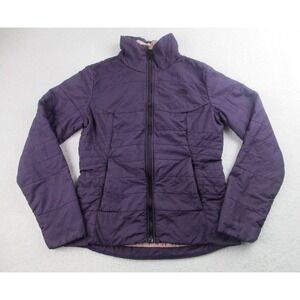 The North Face Harway Puffer Jacket Womens S Purple Long Sleeve Full Zip Outdoor